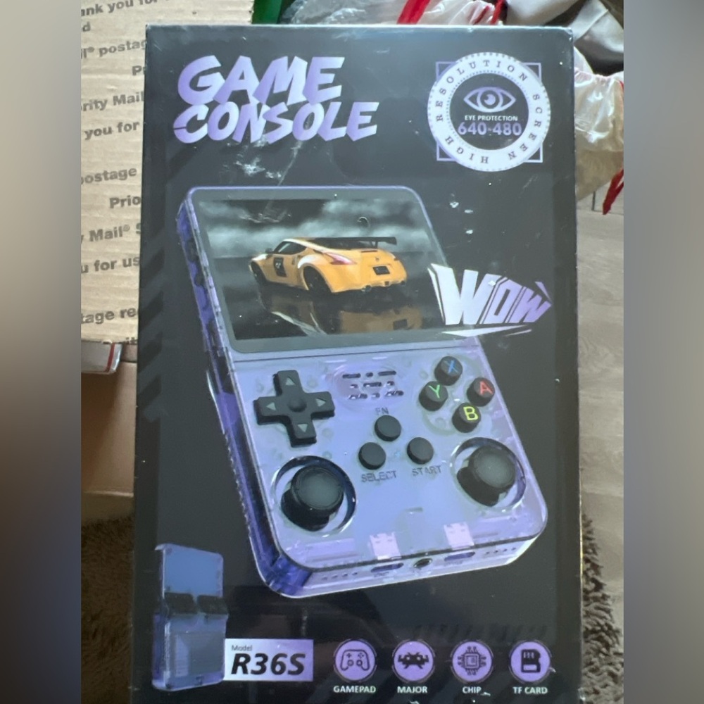 Random Colors, R36S Retro Handheld Game Console – 15,000+ Games